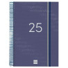 741111025 FINOCAM AGENDA ANUAL YEAR ESPIRAL E40-210X297MM 1DP AZUL 2025