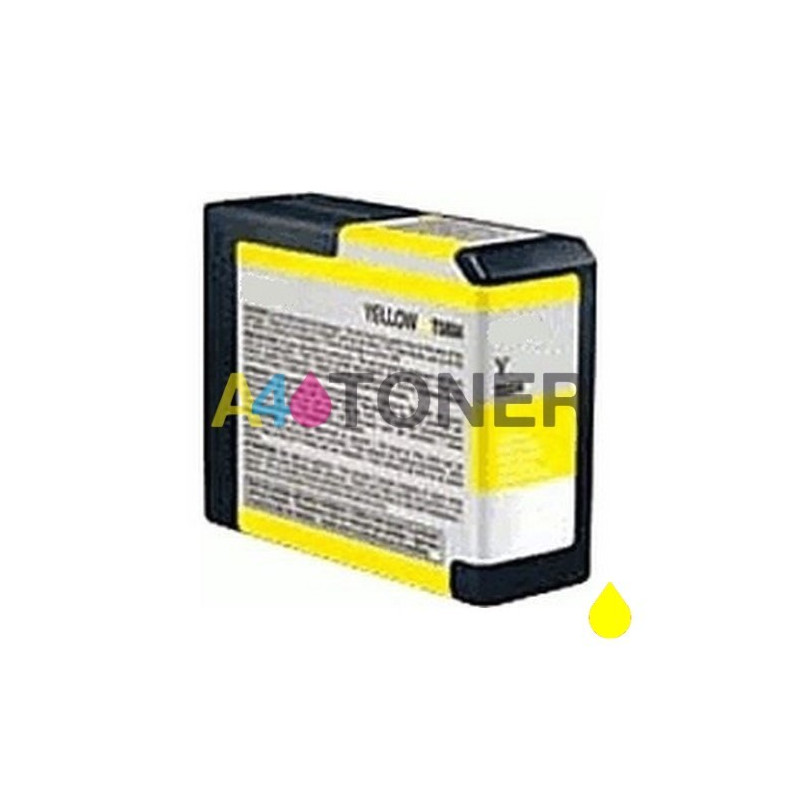 Cartucho de tinta Epson T5804 amarillo compatible con Epson C13T580400