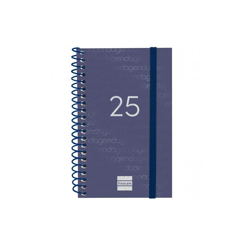 741421025 FINOCAM AGENDA ANUAL YEAR ESPIRAL E3-79X127MM SVH AZUL 2025