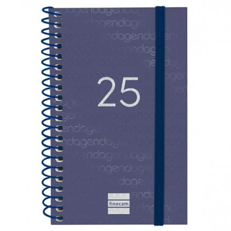 741421025 FINOCAM AGENDA ANUAL YEAR ESPIRAL E3-79X127MM SVH AZUL 2025