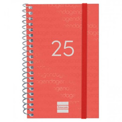 741423025 FINOCAM AGENDA ANUAL YEAR ESPIRAL E3-79X127MM SVH ROJO 2025