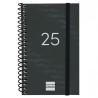 741426025 FINOCAM AGENDA ANUAL YEAR ESPIRAL E3-79X127MM SVH NEGRO 2025