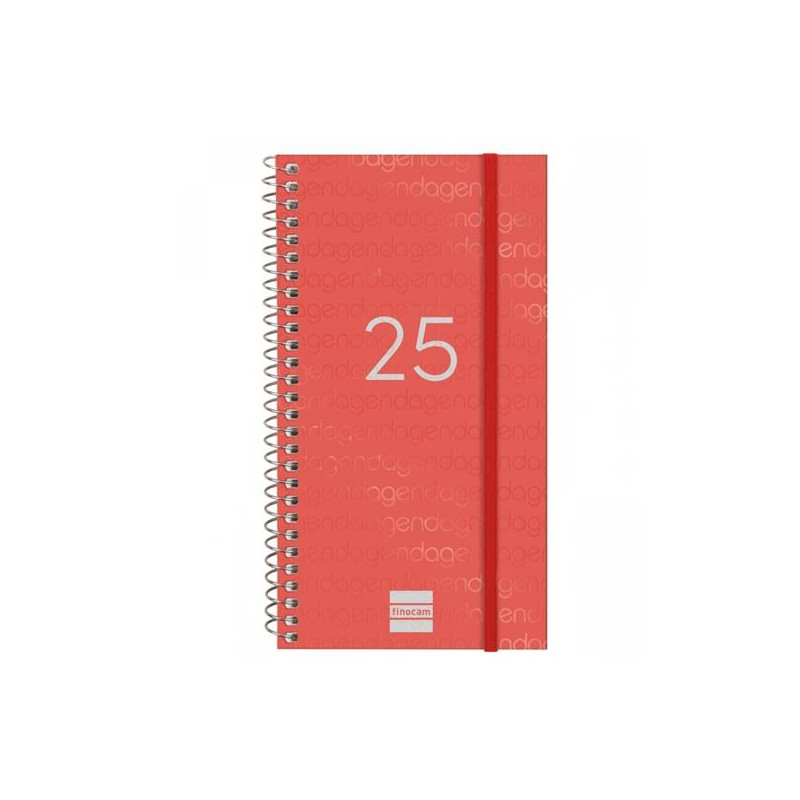 741433025 FINOCAM AGENDA ANUAL YEAR ESPIRAL E9-94X171MM SVH ROJO 2025