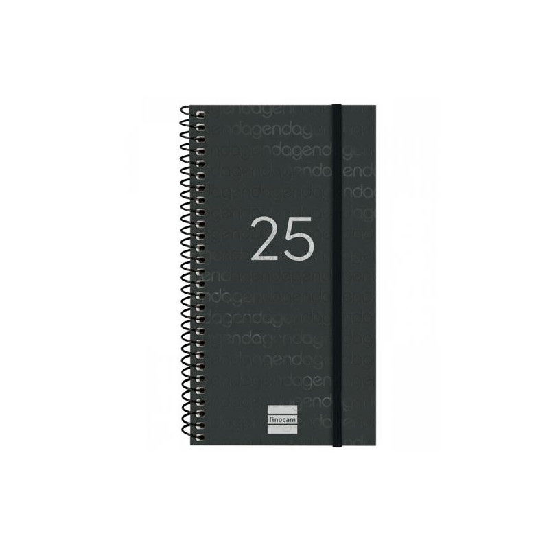 741436025 FINOCAM AGENDA ANUAL YEAR ESPIRAL E9-94X171MM SVH NEGRO 2025