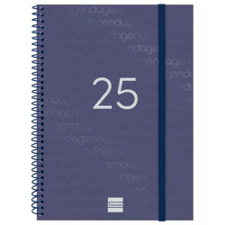 741451025 FINOCAM AGENDA ANUAL YEAR ESPIRAL E10-155X212MM SVH AZUL 2025