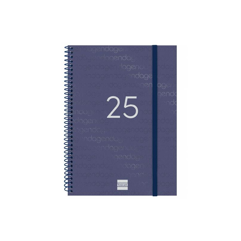 741451025 FINOCAM AGENDA ANUAL YEAR ESPIRAL E10-155X212MM SVH AZUL 2025