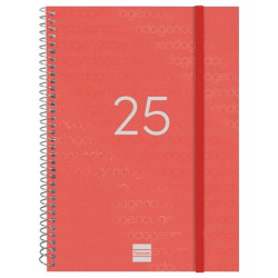 741453025 FINOCAM AGENDA ANUAL YEAR ESPIRAL E10-155X212MM SVH ROJO 2025