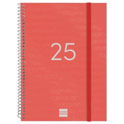 742033025 FINOCAM AGENDA ANUAL YEAR ESPIRAL E10-155X212MM SVV ROJO 2025