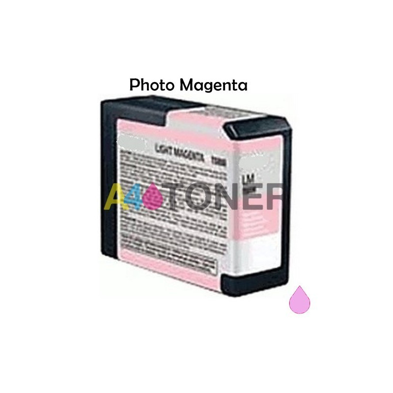 Cartucho de tinta Epson T5806 photo magenta compatible con Epson C13T580600