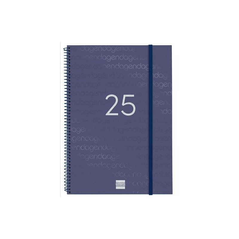 742041025 FINOCAM AGENDA ANUAL YEAR ESPIRAL E40-210X297MM SVV AZUL 2025