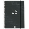 742046025 FINOCAM AGENDA ANUAL YEAR ESPIRAL E40-210X297MM SVV NEGRO 2025