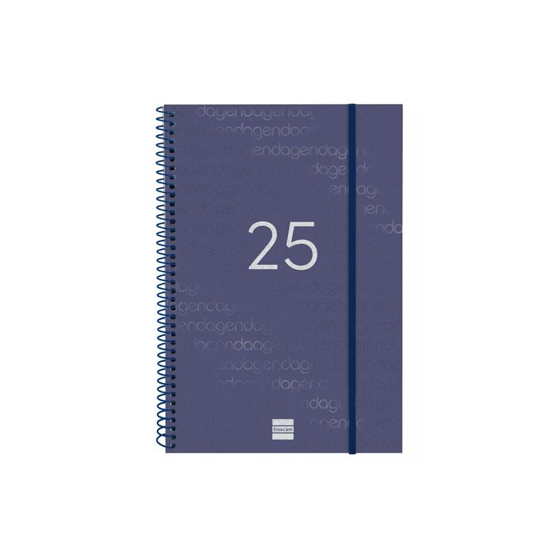 742061025 FINOCAM AGENDA ANUAL YEAR ESPIRAL E11-165X242MM SVV AZUL 2025