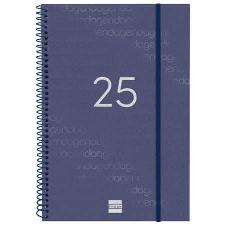 742061025 FINOCAM AGENDA ANUAL YEAR ESPIRAL E11-165X242MM SVV AZUL 2025