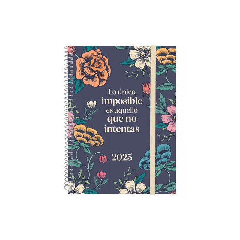 742232525 FINOCAM AGENDA ANUAL DESIGN COLLECTION ESPIRAL E10-155X212MM SVH IMPOSIBLE 2025