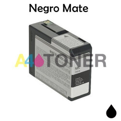 Cartucho de tinta Epson T5808 negro mate compatible con Epson C13T580800
