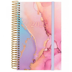 742292625 FINOCAM AGENDA ANUAL DESIGN COLLECTION ESPIRAL E5-117X181MM 1DP GOLDY 2025