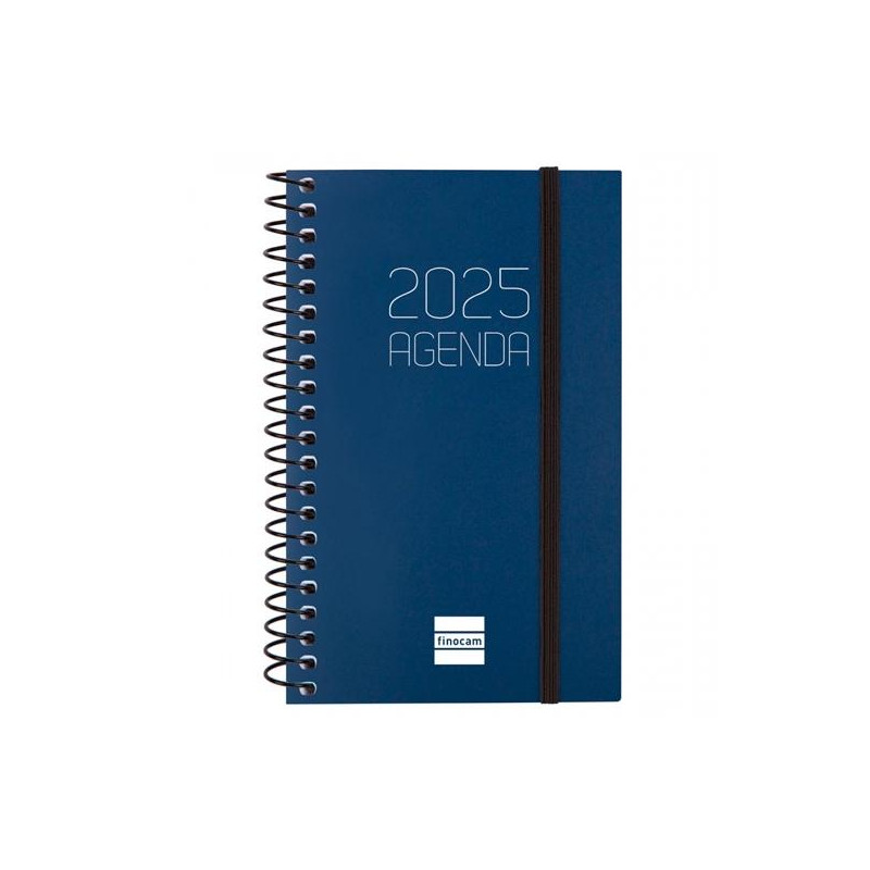 742711025 FINOCAM AGENDA ANUAL OPAQUE ESPIRAL E3-79X127MM SVH AZUL 2025