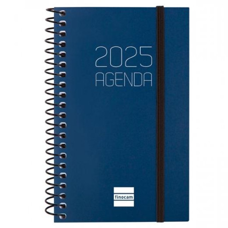 742711025 FINOCAM AGENDA ANUAL OPAQUE ESPIRAL E3-79X127MM SVH AZUL 2025