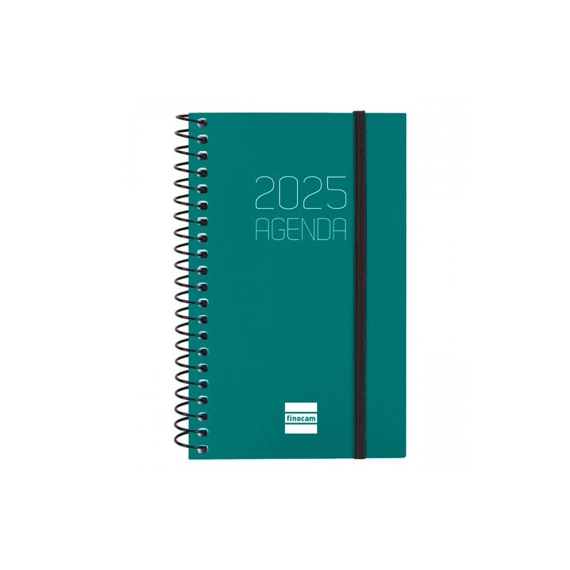 742712025 FINOCAM AGENDA ANUAL OPAQUE ESPIRAL E3-79X127MM SVH VERDE 2025