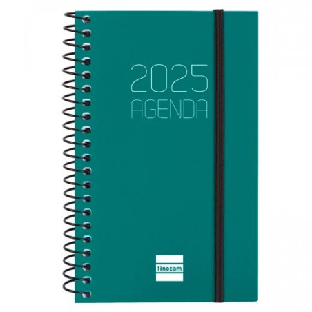 742712025 FINOCAM AGENDA ANUAL OPAQUE ESPIRAL E3-79X127MM SVH VERDE 2025