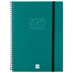 742762025 FINOCAM AGENDA ANUAL OPAQUE ESPIRAL E10-155X212MM SVH VERDE 2025