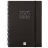 742776025 FINOCAM AGENDA ANUAL OPAQUE ESPIRAL E10-155X212MM SVV NEGRO 2025