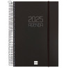 742876025 FINOCAM AGENDA ANUAL OPAQUE ESPIRAL E11-165X242MM 1DP NEGRO 2025