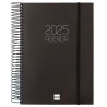 742916025 FINOCAM AGENDA ANUAL OPAQUE ESPIRAL E10-155X212MM 1DP NEGRO 2025