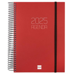 742917425 FINOCAM AGENDA ANUAL OPAQUE ESPIRAL E10-155X212MM 1DP BURDEOS 2025