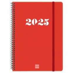 743503025 FINOCAM AGENDA ANUAL MY ESPIRAL E10-155X212MM SVH ROJO 2025