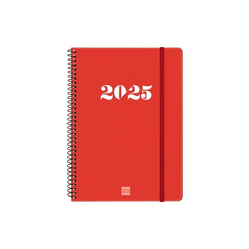 743503025 FINOCAM AGENDA ANUAL MY ESPIRAL E10-155X212MM SVH ROJO 2025