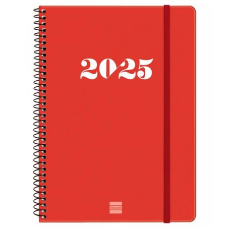 743503025 FINOCAM AGENDA ANUAL MY ESPIRAL E10-155X212MM SVH ROJO 2025