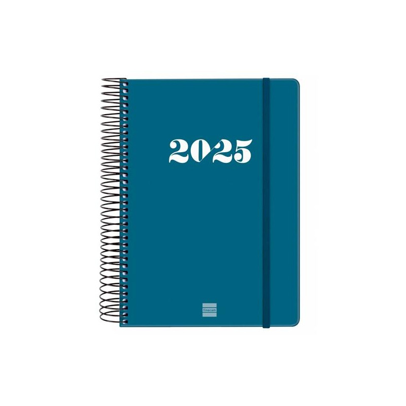 743521025 FINOCAM AGENDA ANUAL MY ESPIRAL E10-155X212MM 1DP AZUL 2025