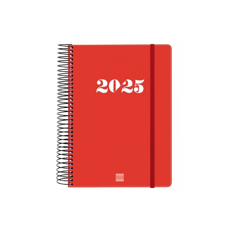 743523025 FINOCAM AGENDA ANUAL MY ESPIRAL E10-155X212MM 1DP ROJO 2025