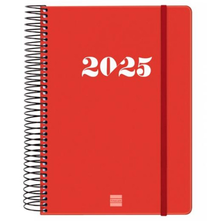 743523025 FINOCAM AGENDA ANUAL MY ESPIRAL E10-155X212MM 1DP ROJO 2025