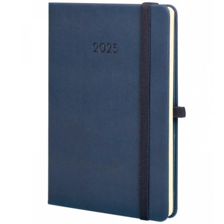 881741025 FINOCAM AGENDA ANUAL MINIMAL TEXTURA M4-118X168MM SVH AZUL 2025