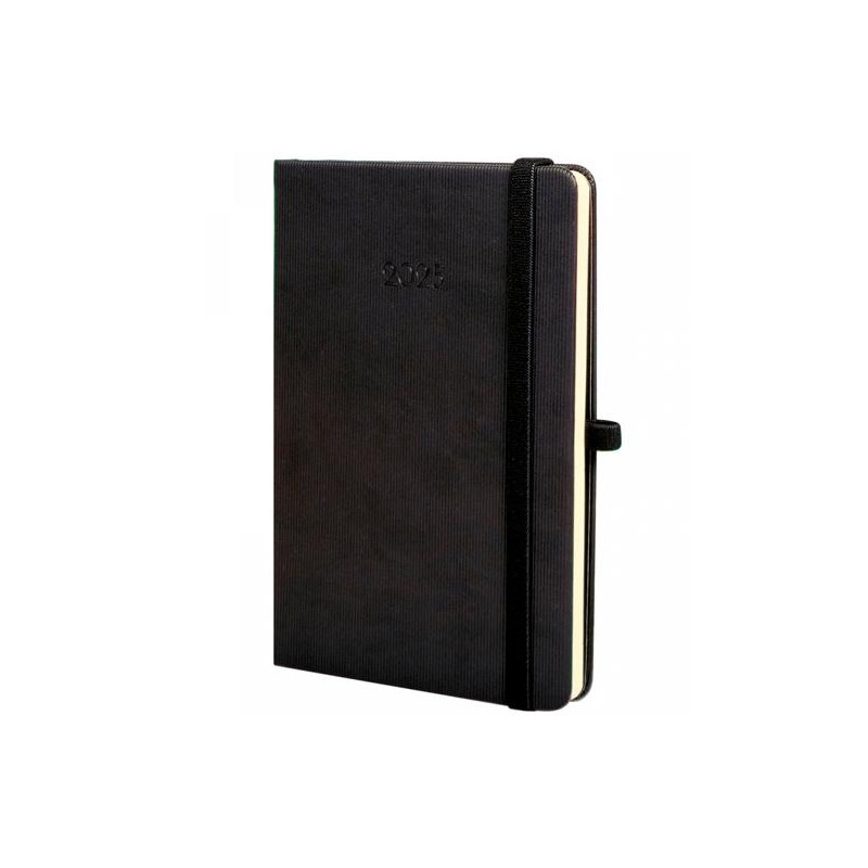 881746025 FINOCAM AGENDA ANUAL MINIMAL TEXTURA M4-118X168MM SVH NEGRO 2025