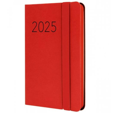 883303025 FINOCAM AGENDA ANUAL FLEXI LISA F2-82X127MM SVH ROJO 2025