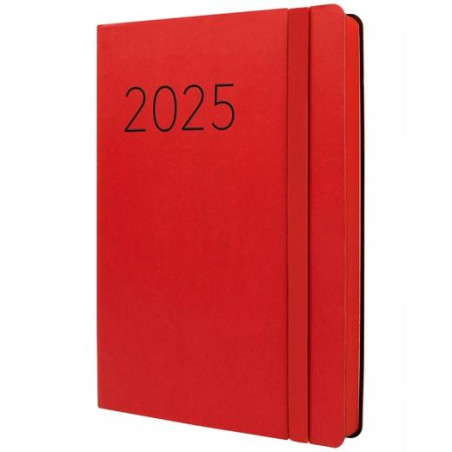 883403025 FINOCAM AGENDA ANUAL FLEXI LISA FA5-148X210MM 1DP ROJO 2025