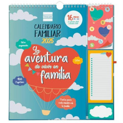 540220125 FINOCAM CALENDARIO DE PARED PLUS 16 MESES 215X325MM FAMILIAR 2024-2025