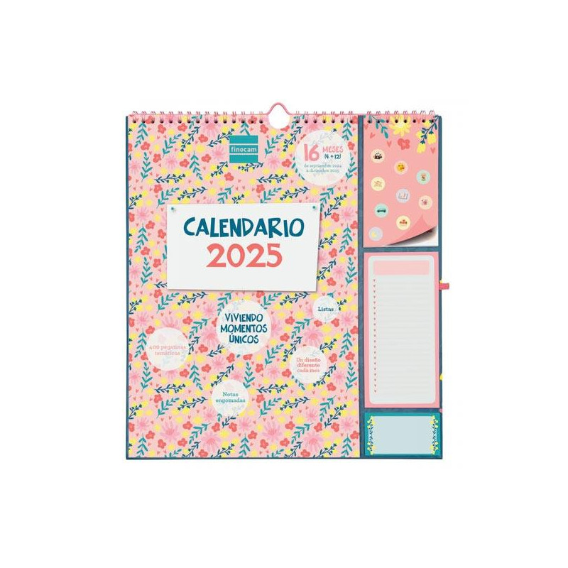 540220325 FINOCAM CALENDARIO DE PARED PLUS 16 MESES 215X325MM VITAE 2024-2025