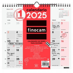 780060025 FINOCAM CALENDARIO DE PARED PARA ESCRIBIR M-265X245MM NEUTRO 2025