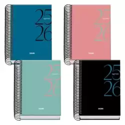 52082 DOHE AGENDA ESCOLAR SYSTEM A6 ESPIRAL DP COLORES SURTIDOS 2025-2026
