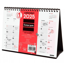 780110025 FINOCAM CALENDARIO DE SOBREMESA PARA ESCRIBIR S-210X150MM NEUTRO 2025 CATALÁN