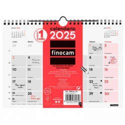 780160025 FINOCAM CALENDARIO DE PARED PARA ESCRIBIR S-210X150MM NEUTRO 2025