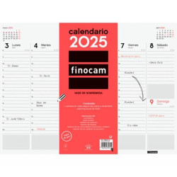 780240025 FINOCAM VADE CALENDARIO ENCOLADO 420X310MM SEMANA VISTA NEUTRO 2025