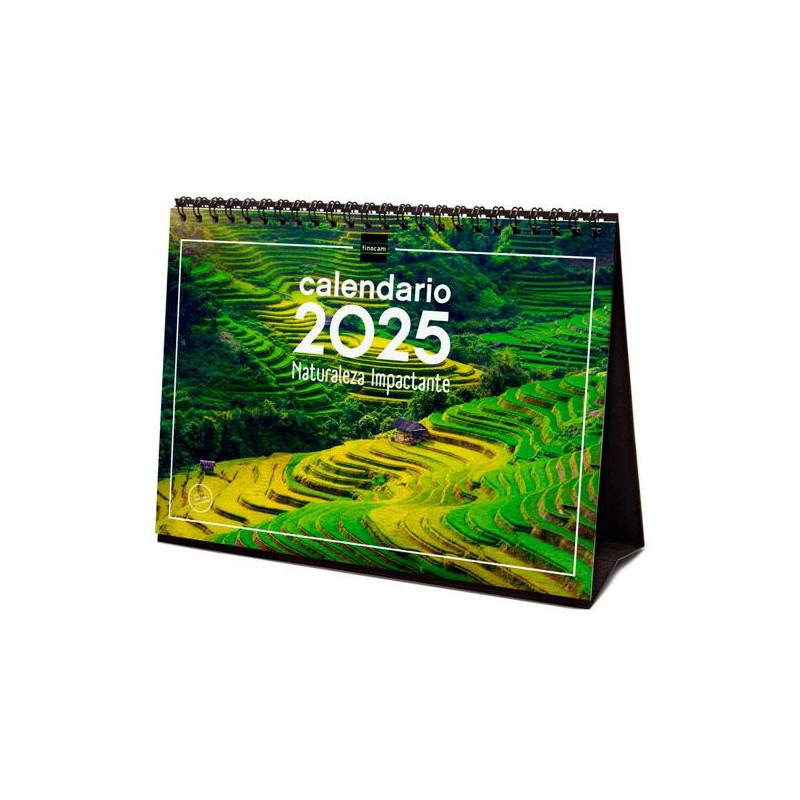 780324825 FINOCAM CALENDARIO DE SOBREMESA PARA ESCRIBIR S-210X150MM IMÁGENES NATURALEZA IMPACTANTE 2025