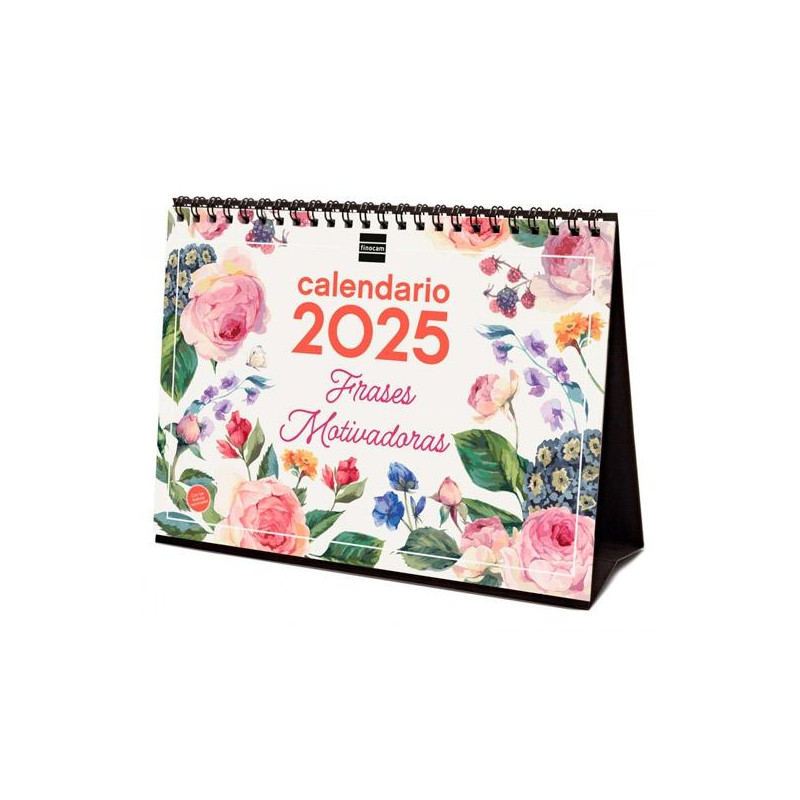 780324925 FINOCAM CALENDARIO DE SOBREMESA PARA ESCRIBIR S-210X150MM IMÁGENES FRASES MOTIVADORAS 2025