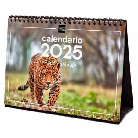 780325025 FINOCAM CALENDARIO DE SOBREMESA PARA ESCRIBIR S-210X150MM IMÁGENES FAUNA SALVAJE 2025