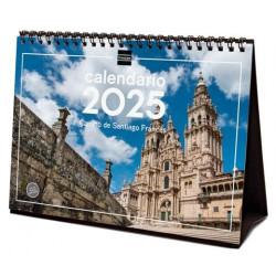 780325125 FINOCAM CALENDARIO DE SOBREMESA PARA ESCRIBIR S-210X150MM IMÁGENES CAMINO DE SANTIAGO 2025